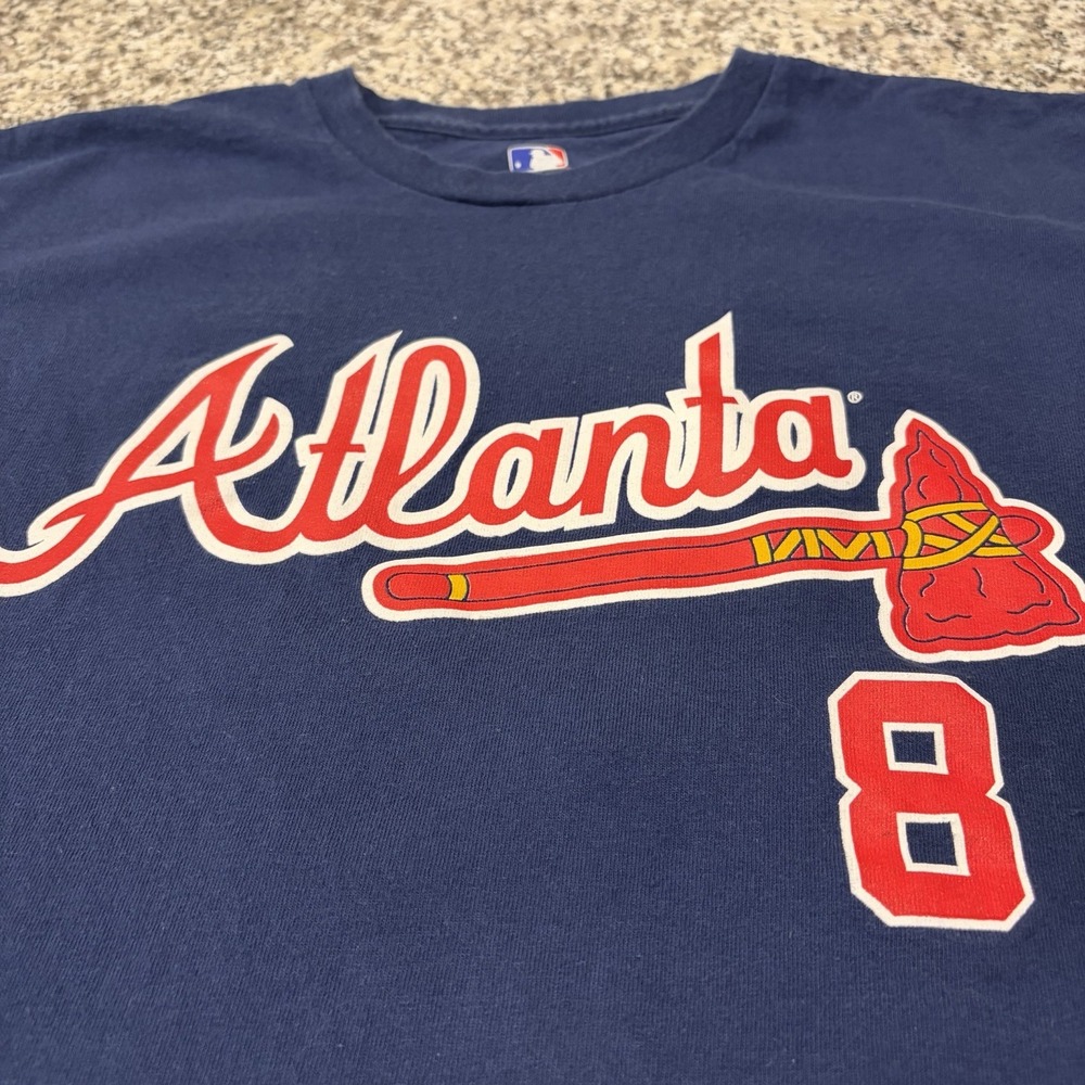 Vintage Atlanta Braves Justin Upton #8 MLB Genuine Merchandise T-Shirt Men's XL